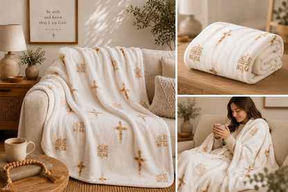 Faith-Inspired Lounge size Blanket