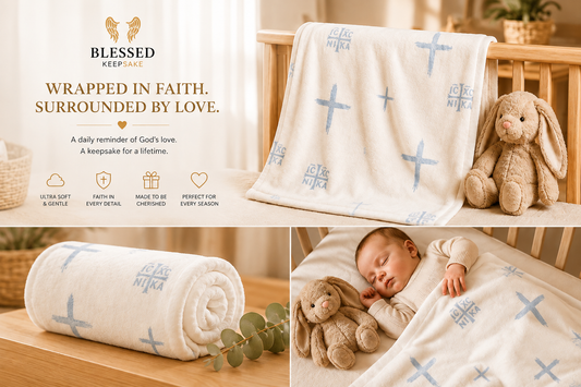Faith-Inspired cot size Blanket